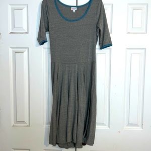 Heather Gray Nicole Midi Dress